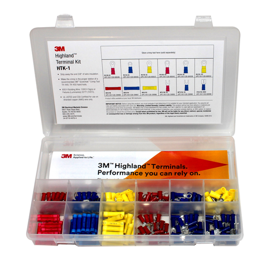 3M™ Highland™ Terminal Kit, HTK-1, 180 pieces, refillable kit iscompact, portable and durable