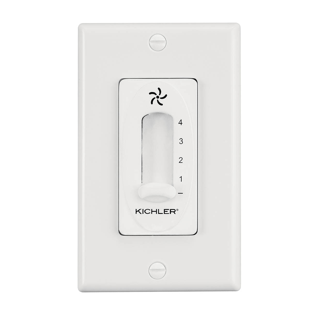 4 Speed Fan Slide Control White