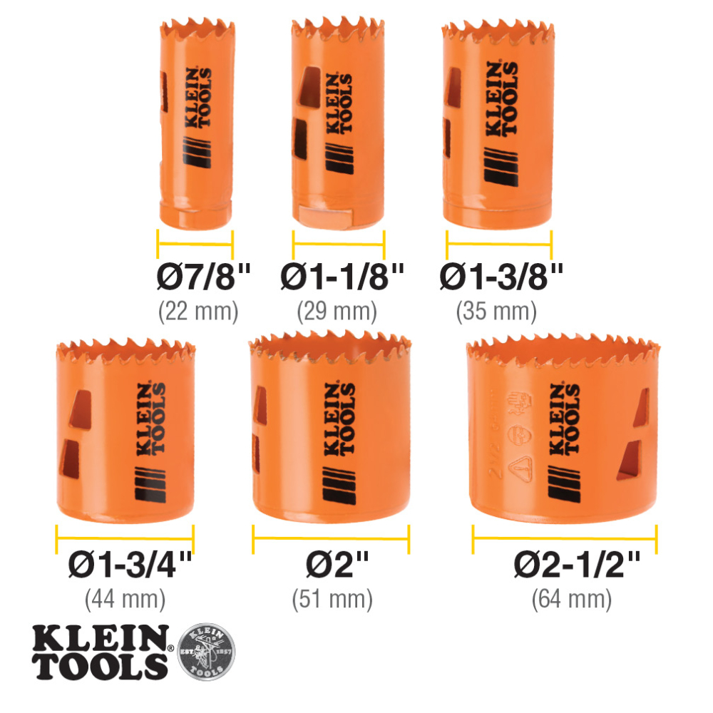 Bi-Metal Hole Saw Kit, 8-Piece