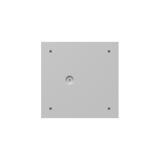 8x6x8 Screw Cover Type 1 UL Steel No KO Gray Cover w/ Teardrop Slots Holes In Back