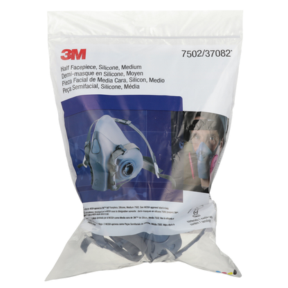 3M Half Facepiece Reusable Respirator 7502/37082(AAD) Medium 10 EA/Case