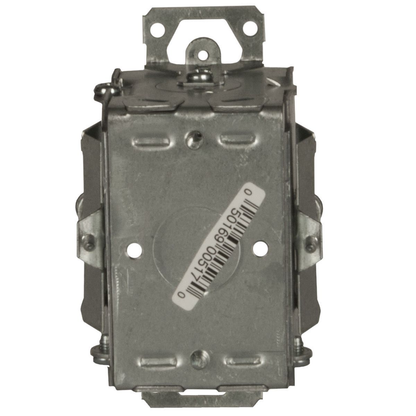 3 in. x 2 in. Switch Box, Gangable, 2-1/2 in. Deep, One 1/2 in. KO & NMSC Clamps, TIGER GRIP®, Old Work, Plaster Ears