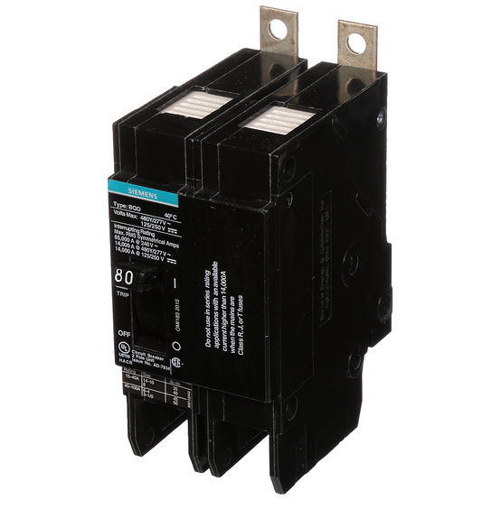 BREAKER BQD 2P 80A 480VAC 14KA
