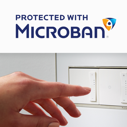 adorne® Graphite 1-Gang Screwless Wall Plate with Microban®
