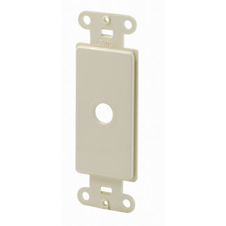 1-Gang Decora Adapter for Rotary Dimmers, fits over .406 inch dimmer shaft, Ivory