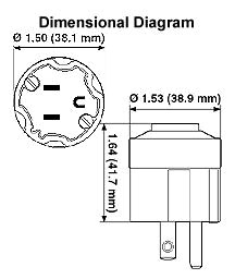 113, Straight Blade Plug