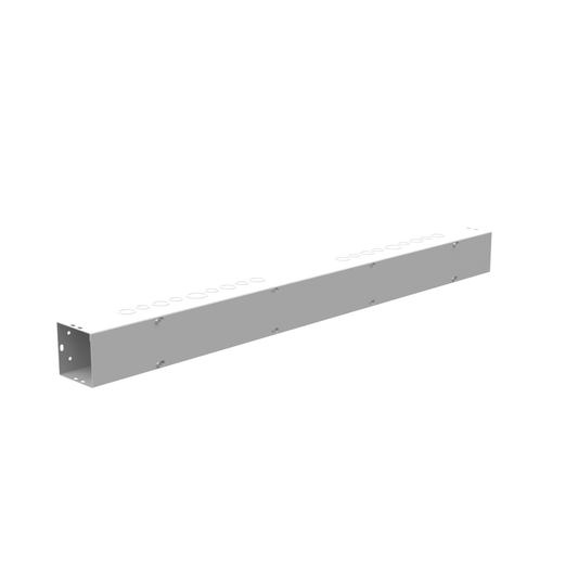 4X48x4 Screw Cover Wireway Type 1 UL Listed Steel Knockouts ANSI 61 Gray