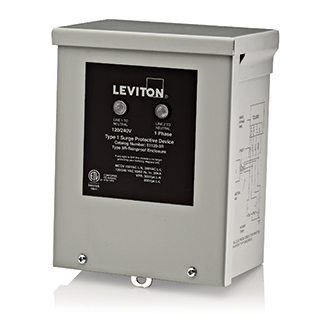 120/240V Single Phase Panel Mount Surge Protective Device, 4-Mode Protection, 50kA Max Surge Current Rating, NEMA 3R Enclosure, Outdoor Rated, UL 1449 3rd Edition Type 1