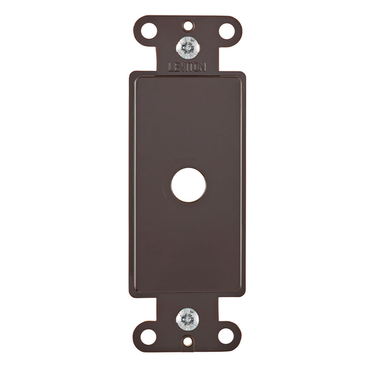1-Gang Decora Adapter for Rotary Dimmers, fits over .406 inch dimmer shaft, Brown