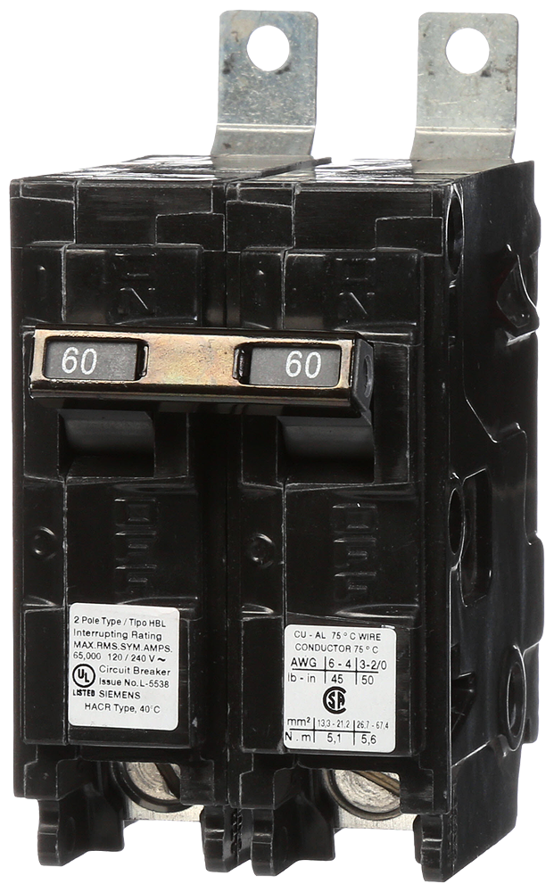 BREAKER 60A 2P 120/240V 65K HBL