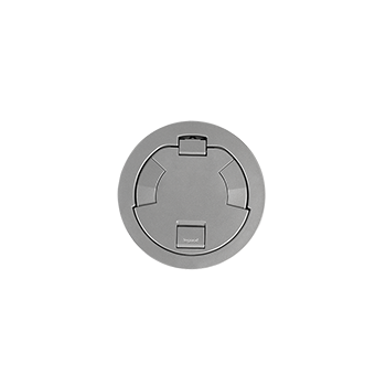 6AT Prewired Evolution™ Poke Thru Device, Flush Style Cover, Aluminum