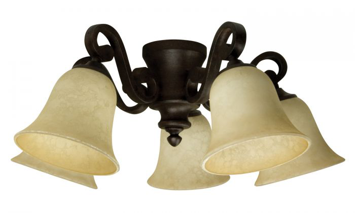 5 Light Universal Fan Light Kit - LK37-OB-LED