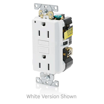 15 Amp, SmartlockPro® GFCI Receptacle/Outlet, Industrial Grade