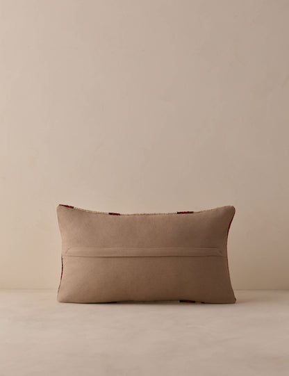 Vintage Lumbar Pillow No. 341, 12" x 20"