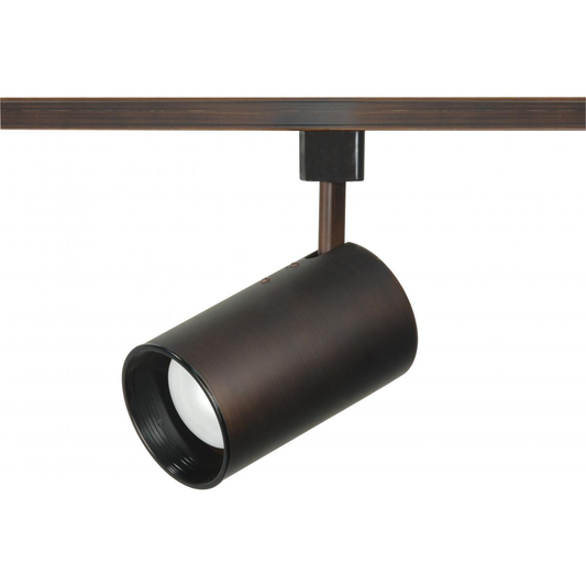 1 Light - R20 - Track Head - Straight Cylinder - Russet Bronze Finish