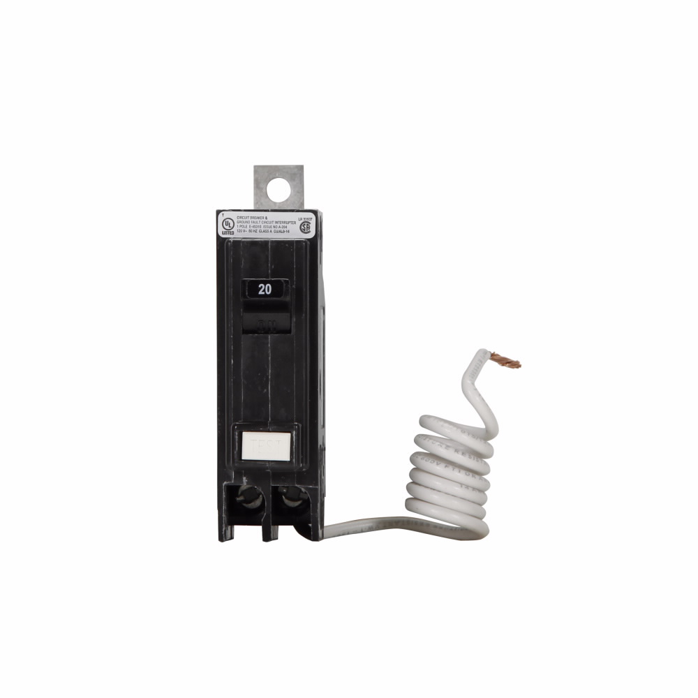 Bolt-On Mount Type QB Ground Fault Circuit Breaker 1-Pole 20 Amp