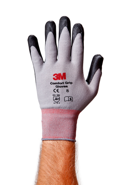 3M™ Comfort Grip Glove CGXL-GU, General Use, Size XL, foamed nitrilepalm provides excellent grip, even in wet or oily conditions