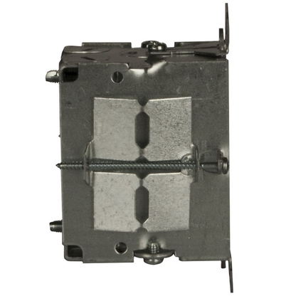 3 in. x 2 in. Switch Box, Gangable, 2-1/2 in. Deep, One 1/2 in. KO & NMSC Clamps, TIGER GRIP®, Old Work, Plaster Ears