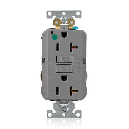 20 Amp, SmartlockPro® GFCI Receptacle/Outlet, Hospital Grade