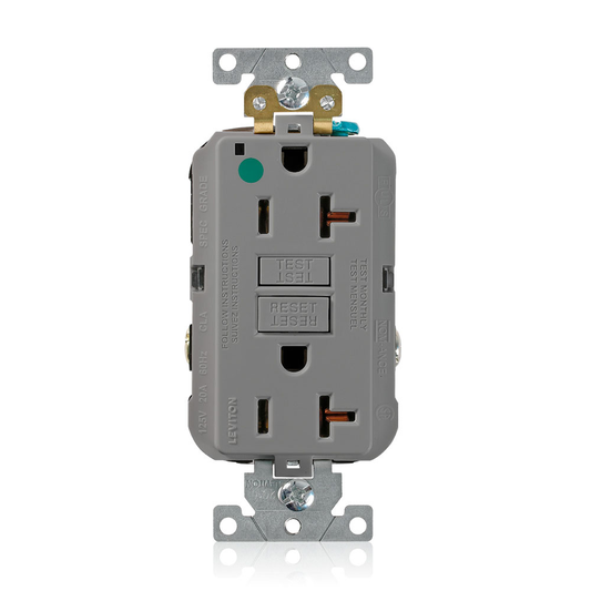 20 Amp, SmartlockPro® GFCI Receptacle/Outlet, Hospital Grade