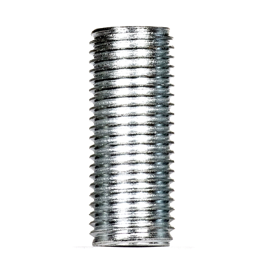1/4 IP Steel Nipple; Zinc Plated; 1-1/4" Length; 1/2" Wide