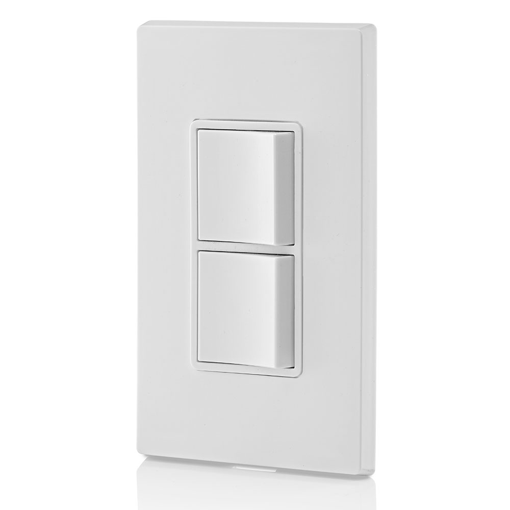 15 Amp Decora Single-Pole / Single-Pole Combination Switch, Grounding, White