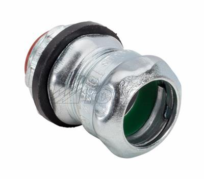 3-1/2" Steel Raintight Compression Type Connectors with Insulated Throat