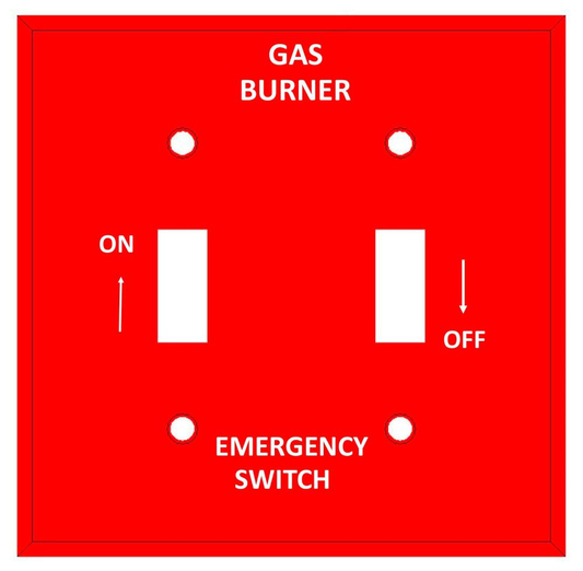 41021, Gas Burner Wallplate