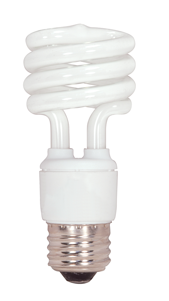 13 Watt; Mini Spiral Compact Fluorescent; 5000K; 82 CRI; 230 Volt