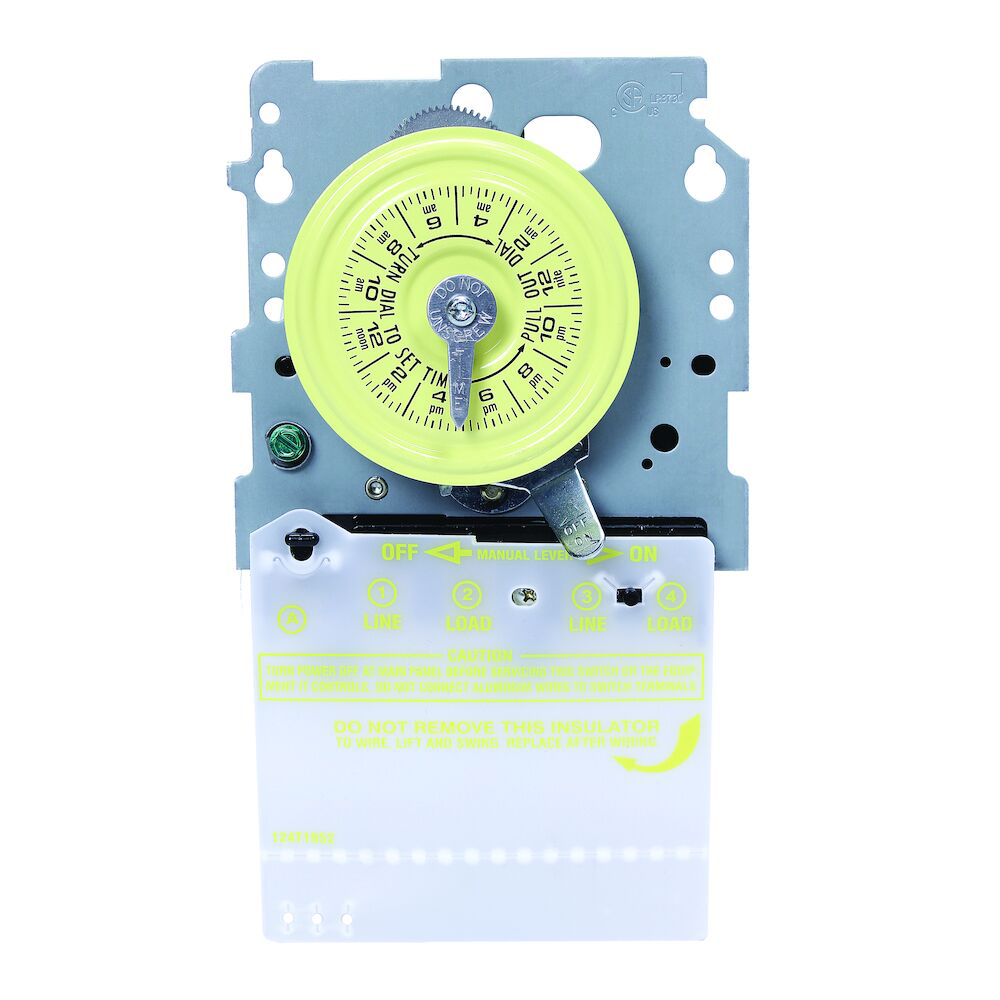 24-Hour 120V Mechanical Time Switch, DPST, Mechanism Only