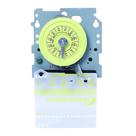 24-Hour 120V Mechanical Time Switch, DPST, Mechanism Only