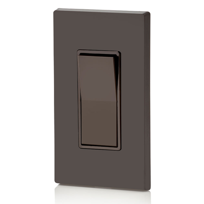 15 Amp Decora Rocker 3-Way Switch, Grounding, Brown