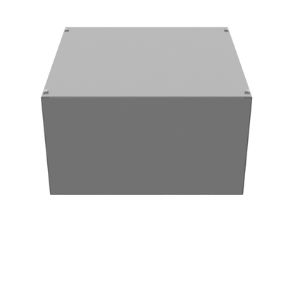 18x10x18 Screw Cover Type 1 UL Steel No KO Gray Cover w/Teardrop Slots Holes In Back