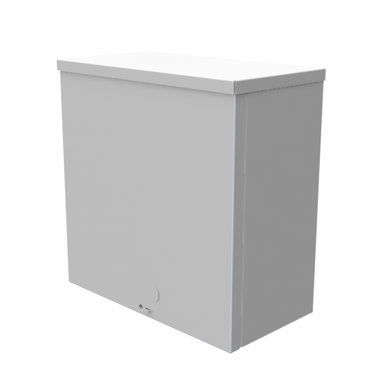 12x6x12 Screw Cover Type 3R UL Listed Steel Knockouts ANSI 61 Gray Quad D Knockout For Lock Emboss Mounting Hole In Back
