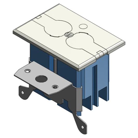 1G 20 CU IN ADJ FLR BOX - IVY CVR