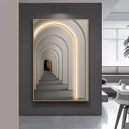 Wall Painting Light Modern Decorative LED Canvas Art Light