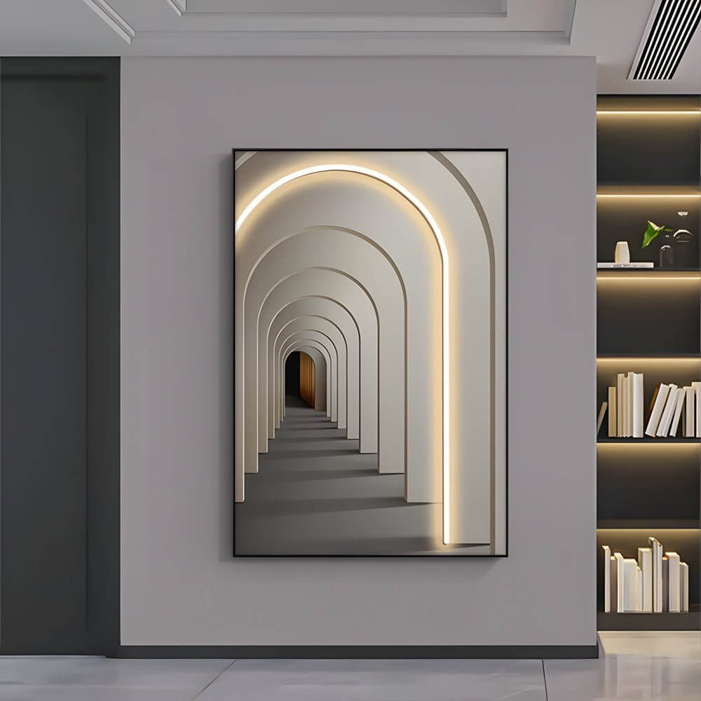 Wall Painting Light Modern Decorative LED Canvas Art Light