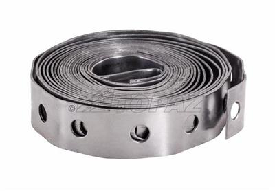 3/4" x 10' Perforated Banding Iron, 20 Gauge Steel