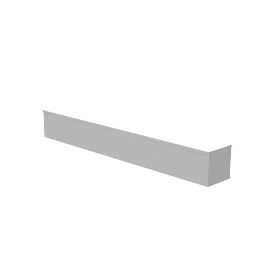 10x120x10 Screw Cover Wireway Type 3R UL Listed Steel Knockouts ANSI 61 Gray Quad D Knockout For Lock