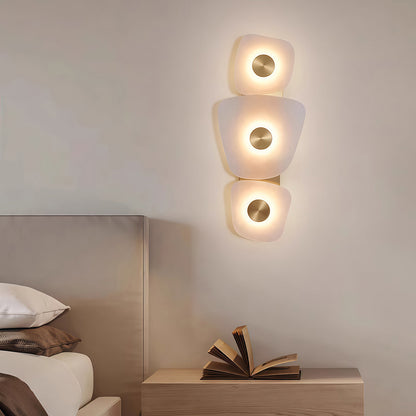 Wall Art Lighted Italian Minimalist Copper Marble Lamp