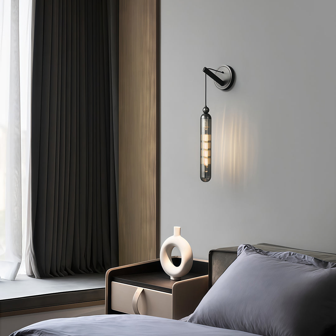 Wall Mount Pendant Light Modern Minimalist Brass Lamp