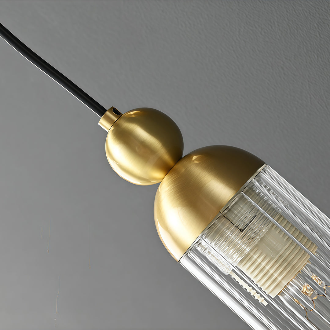 Wall Mount Pendant Light Modern Minimalist Brass Lamp