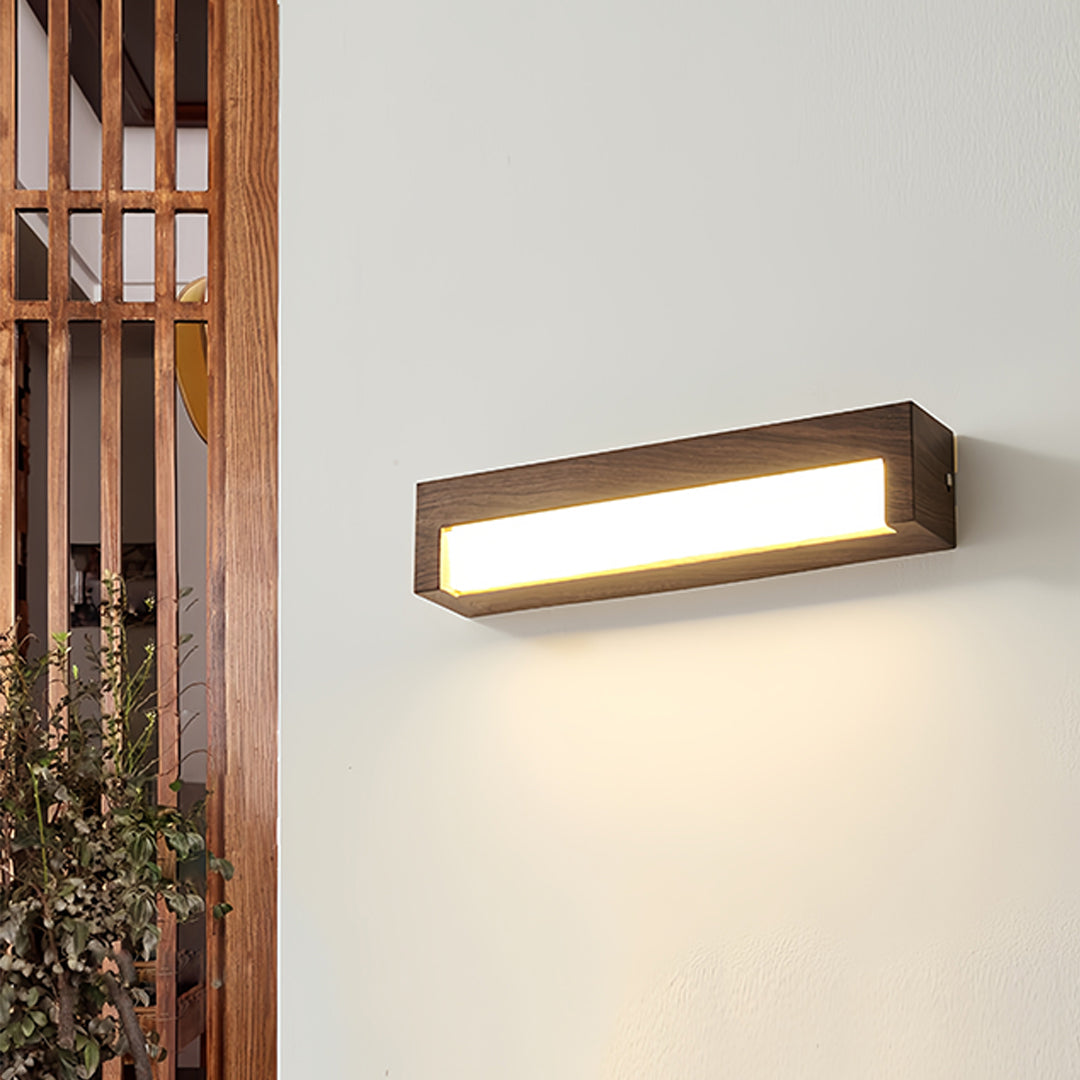Wall Mounted LED Lights Vintage Wood Grain Wall Lamp