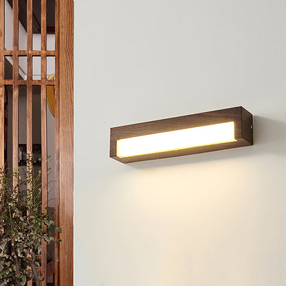Wall Mounted LED Lights Vintage Wood Grain Wall Lamp