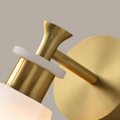 Wall Sconce LED Light Minimalist Luxury Brass Marble Lamp