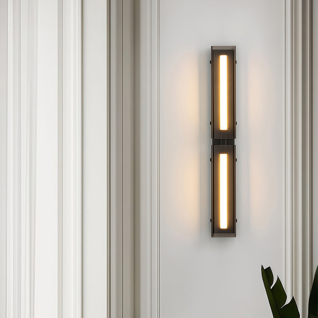 Wall Light Decorations Minimalist Modular Black Vertical Linear Lamp