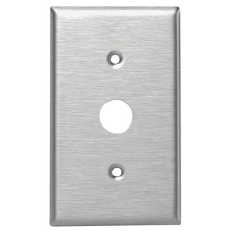 1-Gang Key Lock Power Switch Wallplate, Standard Size, Magnetic Stainless Steel