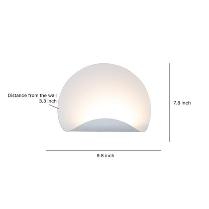 White Wall Lights Minimalist Iron Body Simple Style Creative LED Lamp