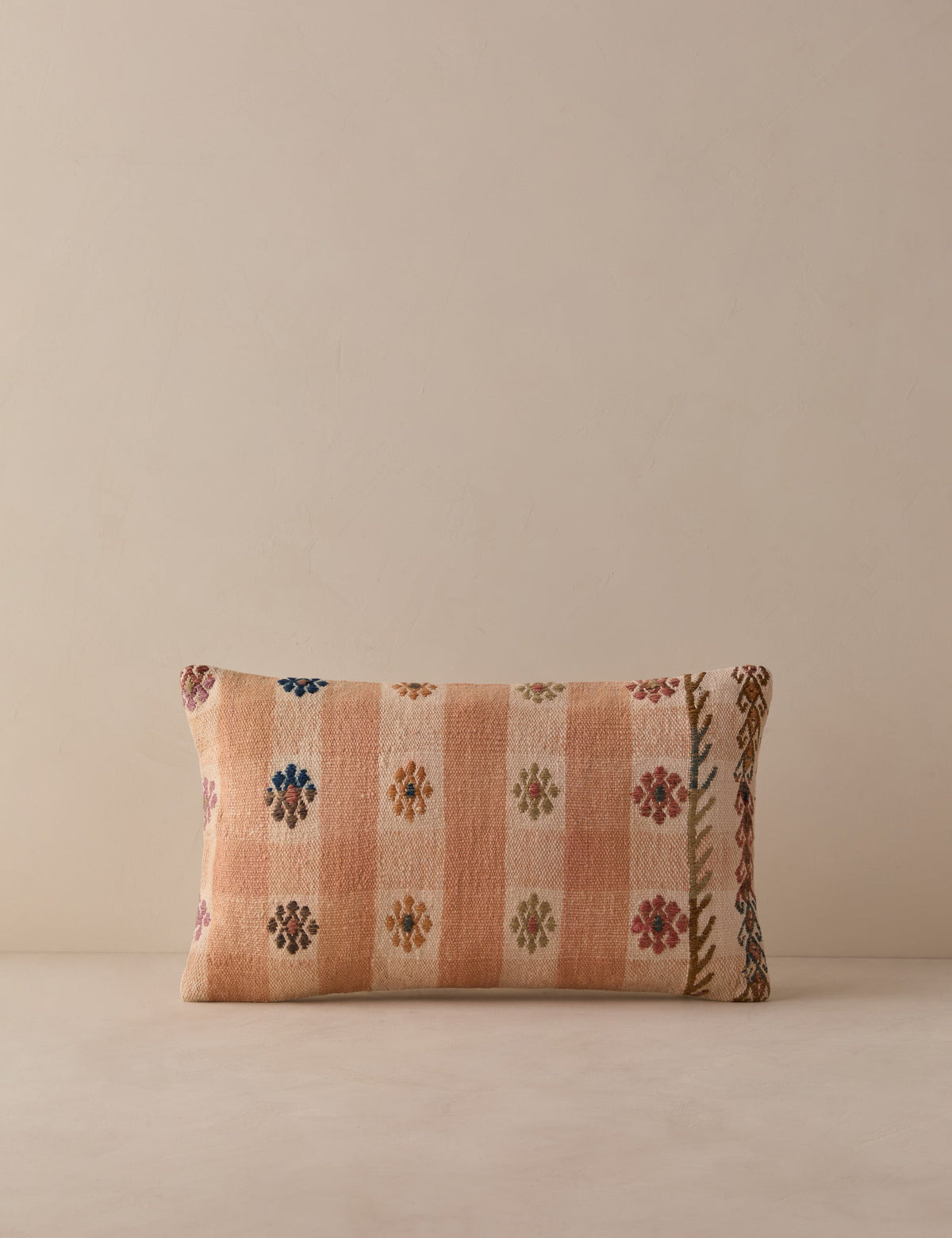 Vintage Lumbar Pillow No. 322, 12" x 20"