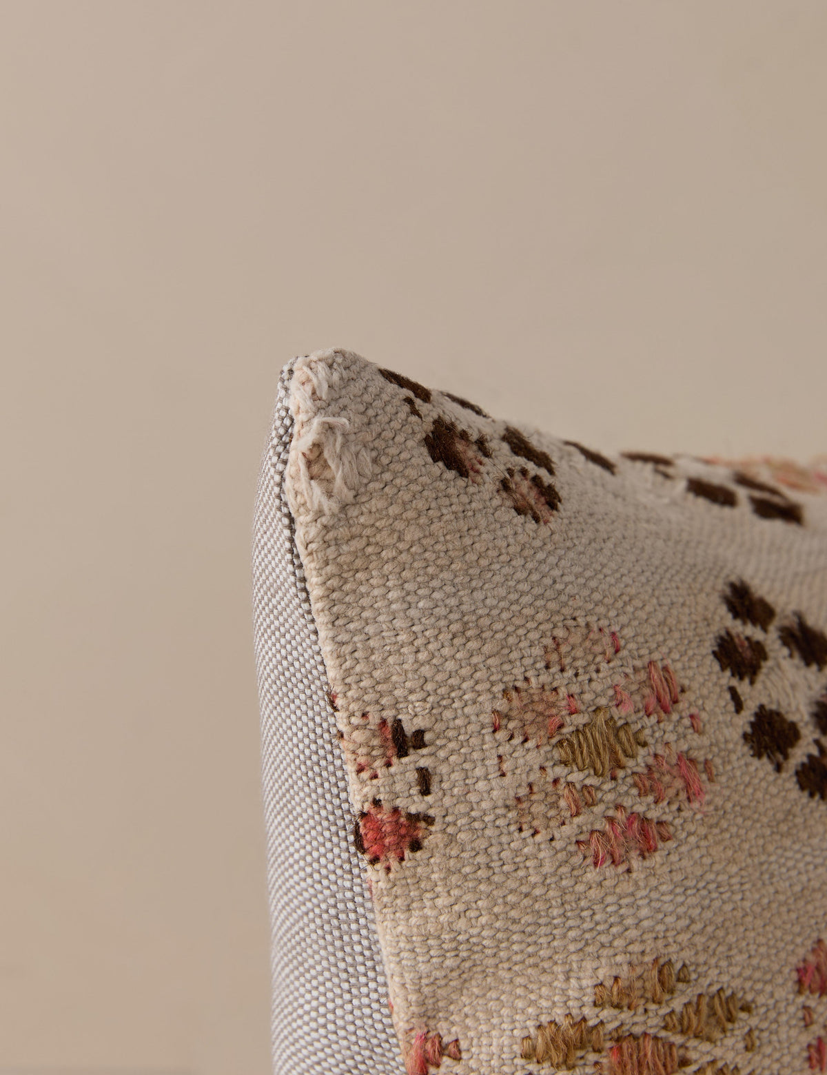 Vintage Lumbar Pillow No. 327, 12" x 20"